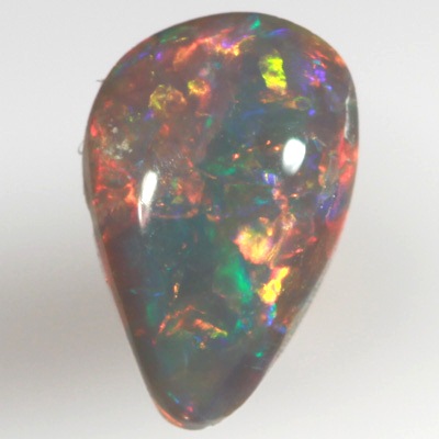 SOLID SEMI BLACK OPAL Bright sparkling red and blue